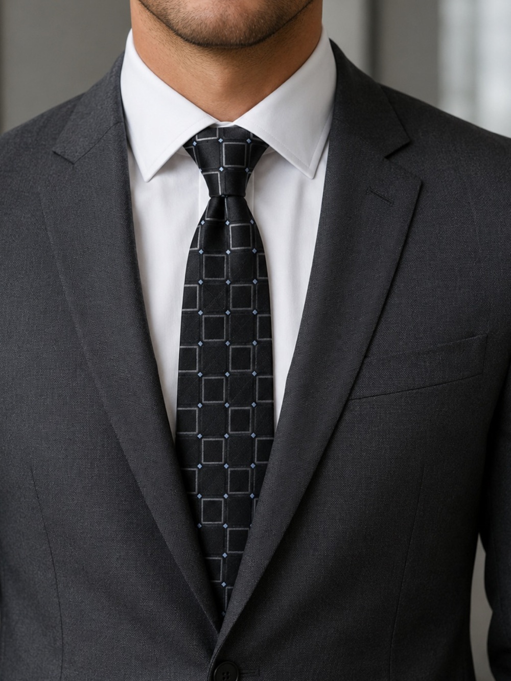 Donald J Trump signature collection men tie black